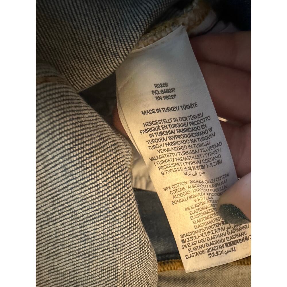 Women W30 L30 Boden R0269 High Rise Wide Leg Jeans Denim Pants Stretch Blue - Picture 7 of 7